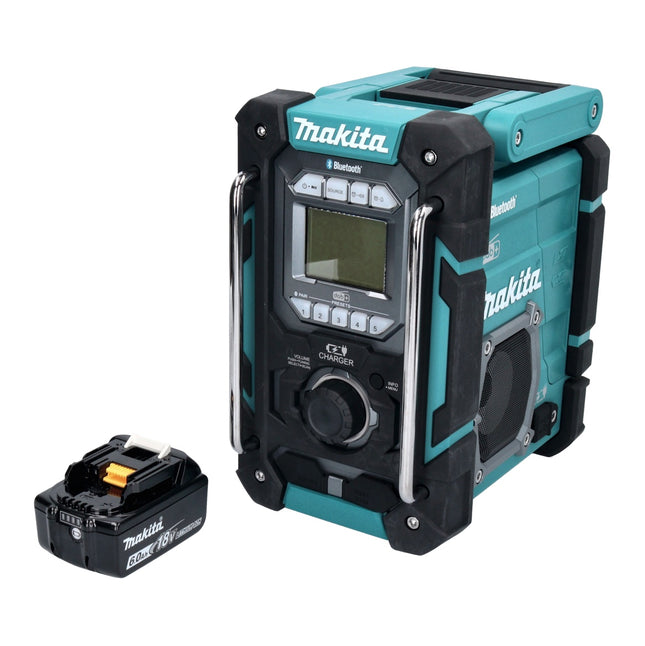 Makita DMR 301 G1 cordless construction site radio 12 V max. - 18 V DAB / DAB+ / Bluetooth + 1x rechargeable battery 6.0 Ah - without charger