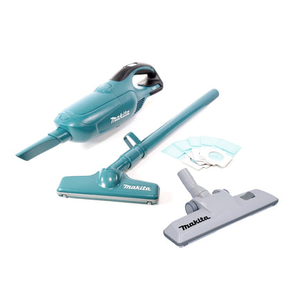Aspiratore a batteria Makita DCL 182 Z 18 V + bocchetta reversibile per pavimenti - senza batteria, senza caricabatterie