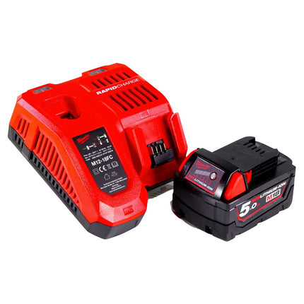 Milwaukee M18 FIW2F12-501X Clé à choc sans fil 18 V 339 Nm 1/2'' Brushless + 1x batterie 5,0 Ah + chargeur + HD Box