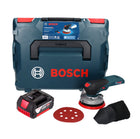 Bosch GEX 18V-125 Levigatrice rotorbitale a batteria professionale 18 V 125 mm brushless + 1x batteria ricaricabile 4,0 Ah + L-BOXX - senza caricabatterie