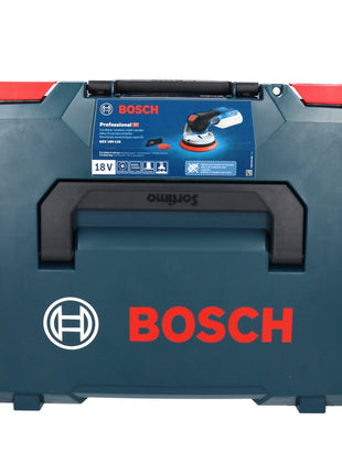 Bosch GEX 18V-125 Levigatrice rotorbitale a batteria professionale 18 V 125 mm brushless + 1x batteria ricaricabile 5,0 Ah + L-BOXX - senza caricabatterie