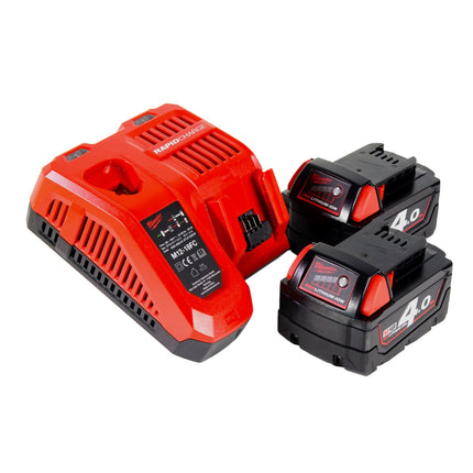 Milwaukee M18 FTR-402X frezarka akumulatorowa 18 V bezszczotkowa + 2x akumulator 4,0 Ah + ładowarka + moduły frezarki + skrzynka HD