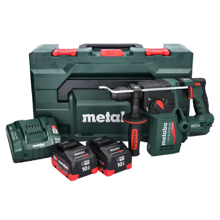 Metabo KH 18 LTX BL 24 trapano a percussione a batteria 18 V 2,2 J SDS Plus Brushless + 2x batteria ricaricabile 10,0 Ah + caricatore + metaBOX