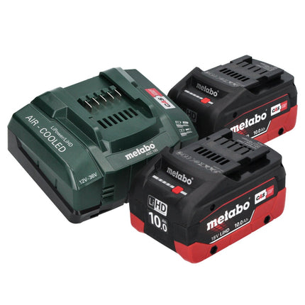 Metabo KH 18 LTX BL 24 trapano a percussione a batteria 18 V 2,2 J SDS Plus Brushless + 2x batteria ricaricabile 10,0 Ah + caricatore + metaBOX