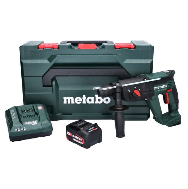 Metabo KH 18 LTX 24 martello combinato a batteria 18 V 2,1 J SDS plus + 1x batteria ricaricabile 4,0 Ah + caricatore + metaBOX