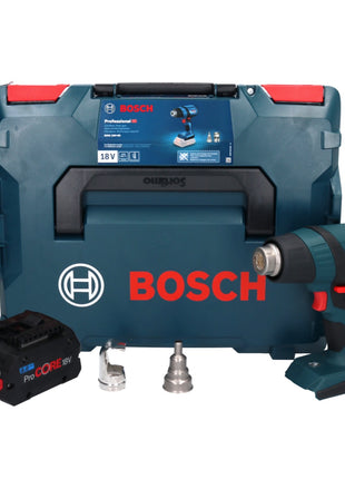 Bosch Professional  GHG 18V-50 Décapeur thermique sans fil 18V 300°C / 500°C + 1x Batterie ProCORE 8,0Ah + Coffret L-Boxx - sans chargeur