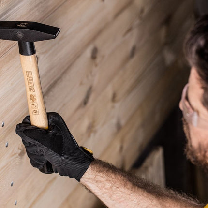 FORTE TOOLS Marteau de serrurier - poids de la tête 200g - Manche en bois - Outil premium, forgé - Double clavette annulaire- Tête laquée (000051151023)