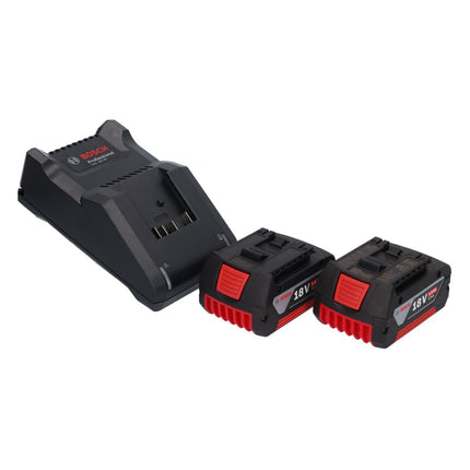 Bosch GWX 18V-10 Meuleuse d'angle sans fil professionnelle 18 V 125 mm X-LOCK Brushless + 2x Batteries 5,0 Ah + Chargeur + L-Boxx