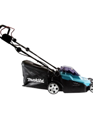 Rasaerba a batteria Makita DLM 382 CT2 36 V ( 2x 18 V ) 38 cm 40 L + 2x batteria 5,0 Ah + doppio caricatore