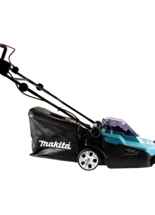 Rasaerba a batteria Makita DLM 382 CM2 36 V ( 2x 18 V ) 38 cm 40 L + 2x batteria 4,0 Ah + doppio caricatore