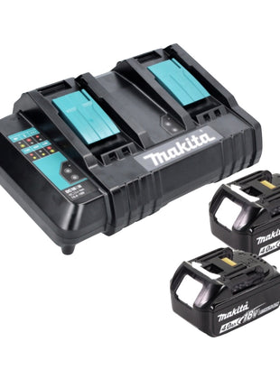 Rasaerba a batteria Makita DLM 382 CM2 36 V ( 2x 18 V ) 38 cm 40 L + 2x batteria 4,0 Ah + doppio caricatore