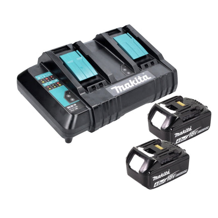 Kosiarka akumulatorowa Makita DLM 382 CM2 36 V ( 2x 18 V ) 38 cm 40 l + 2x akumulator 4,0 Ah + podwójna ładowarka