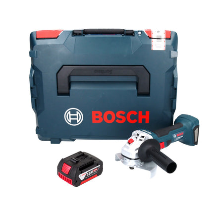 Meuleuse d'angle sur batterie Bosch GWS 18V-7 Professional 18 V 125 mm 22,23 mm sans balais + 1x batterie 6,0 Ah + L-Boxx - sans chargeur
