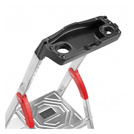 Hailo L60 StandardLine Safety Aluminium Stepladder - 4 Steps - 146 cm - 150 kg (8160-407)