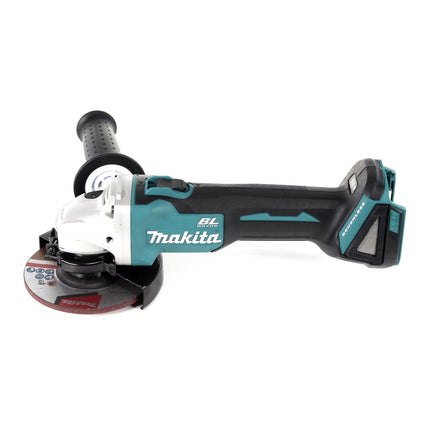 Makita DGA 504 RT3J cordless angle grinder 18 V 125 mm brushless + 3x rechargeable battery 5.0 Ah + charger + Makpac