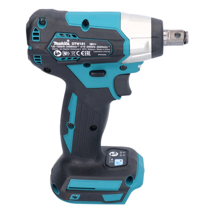 Makita DTW 181 RM Clé à choc sans fil 18 V 210 Nm 1/2" Brushless + 2x batterie 4,0 Ah + chargeur