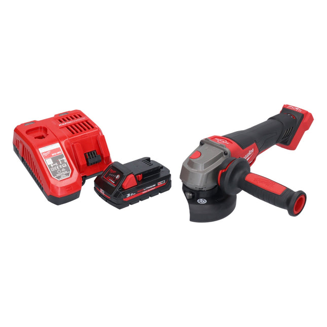Milwaukee M18 FSAGV115XPDB-301 Angle Grinder 115 mm 18V Brushless + 1x Battery 3.0 Ah + Charger