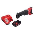 Sierra de sable sin cable Milwaukee M18 BSX-302 18V + 2x Baterías 3.0 Ah + Cargador
