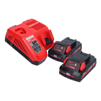 Milwaukee M18 BSX-302 Scie sabre sans fil Recipro 18 V + 2x batterie 3,0 Ah + chargeur