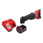 Milwaukee M18 BSX-401 Scie sabre sans fil Recipro 18 V + 1x batterie 4,0 Ah + chargeur