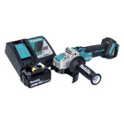 Makita DGA521RG1X1 Cordless Angle Grinder 125 mm 18V - X-LOCK Brushless + 1x Battery 6.0 Ah + Charger