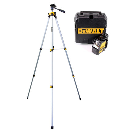 DeWalt DW 088 KTRI-XJ Láser de Líneas Cruzadas con Modo Pulso Rojo + Trípode de Aluminio DE 0881 1,7 m 1/4"