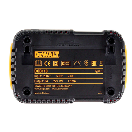DeWalt DCB 118 T2 XR FLEXVOLT Starter Set + 2x Akku 6,0 Ah