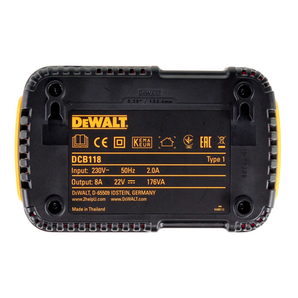 DeWalt DCB 118 X3 FlexVolt 54 V / 18 V starter set + 3x DCB 547 battery 9.0 Ah