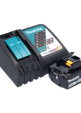 Makita DMR 055 RF1 radio a batteria 18 V FM con lanterna a 360° + 1x batteria ricaricabile 3,0 Ah + caricabatterie