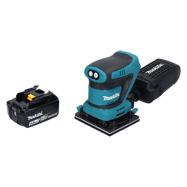 Levigatrice orbitale a batteria Makita DBO 480 M1 18 V 112 x 102 mm + 1x batteria ricaricabile 4,0 Ah - senza caricabatteria