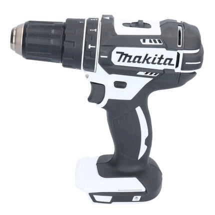 Makita DHP 482 RG1X1W Perceuse-visseuse à percussion sans fil 18 V 62 Nm + 1x Batterie 6,0 Ah + Chargeur + kit d'accessoires - 74 pièces + Coffret