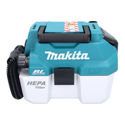 Makita DVC 750 LRM1 Aspirateur à batterie LXT 18 V 67 mbar 7,5 l Brushless + 1x batterie 4,0 Ah + chargeur