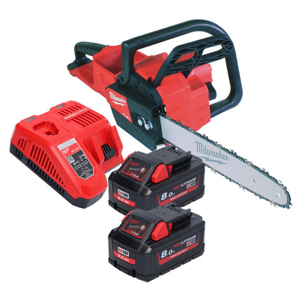 Milwaukee M18 FCHS35-802 Motosierra sin cable 18 V 35 cm 12,4 m/s + 2x batería 8,0 Ah + cargador