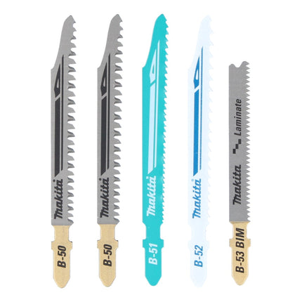 Makita DJV 180 Z cordless jigsaw 18 V + 5-piece jigsaw blade set - without battery, without charger
