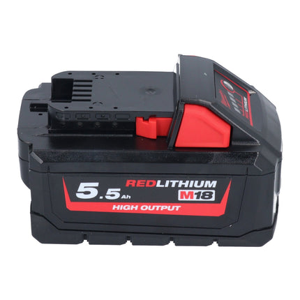 Milwaukee M18 HB 5,5 Kit batterie 2x 18 V 5,5 Ah / 5500 mAh Li-Ion High Output ( 2x 4932464712 ) avec indicateur de charge