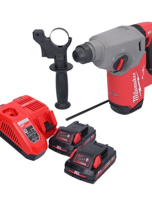 Milwaukee M18 FH-302 Cordless Rotary Hammer 2.5 J 18V SDS plus Brushless + 2x Batteries 3.0 Ah + Charger