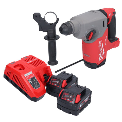 Milwaukee M18 FH-502 Marteau perforateur sans fil 18 V 2,5 J SDS plus Brushless + 2x batterie 5,0 Ah + chargeur