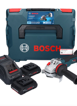 Bosch GWS 18V-10 SC Akku Winkelschleifer 18 V 125 mm Brushless + 2x ProCORE Akku 4,0 Ah + Ladegerät + L-Boxx - Toolbrothers