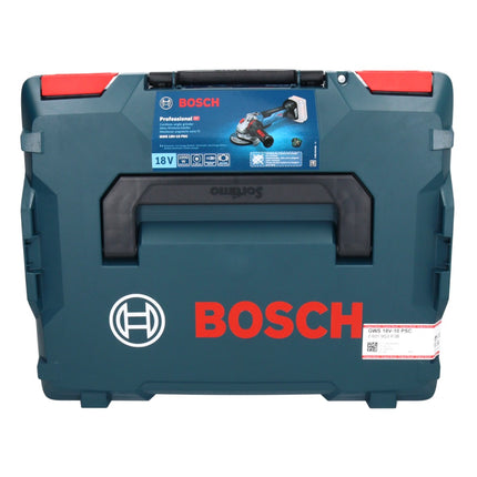 Bosch GWS 18V-10 PSC Professional Meuleuse angulaire sans fil 18 V 125 mm Brushless + 1x batterie ProCORE 8,0 Ah + L-Boxx - sans chargeur