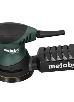 Metabo FSX 200 Intec levigatrice rotorbitale 240 W 125 mm + 2x Toolbrothers SPIDER set di reti abrasive + valigetta