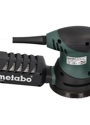 Metabo FSX 200 Intec levigatrice rotorbitale 240 W 125 mm + 2x Toolbrothers SPIDER set di reti abrasive + valigetta