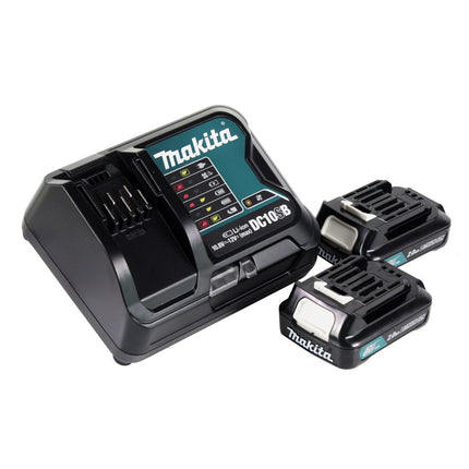 Makita CLX 237 SAJ Akku Spezialset DF 333 D Akku Schlagbohrschrauber + JV 101 D Akku Stichsäge + 2x Akku 2,0 Ah + Ladegerät + Makpac