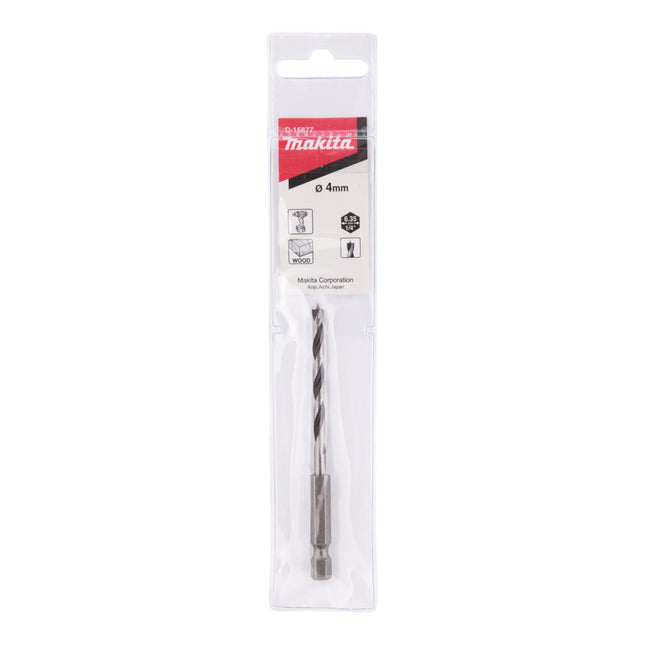 Makita D-15877 Wood drill bit hexagonal 1/4" 4 x 45 x 92 mm