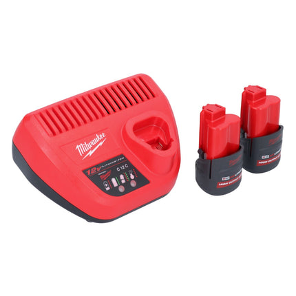 Milwaukee M12 FCOT-252 Multimaterialschneider 12 V 76 mm Brushless + 2x Akku 2,5 Ah + Ladegerät - Toolbrothers