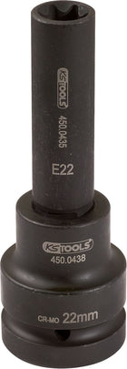 KS TOOLS Llave de vaso de impacto E-Torx de 1', larga, E24 ( 450.0484 )