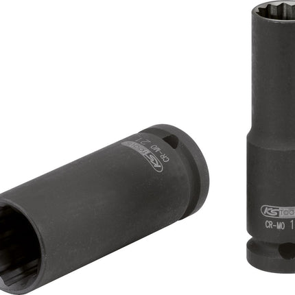 KS TOOLS 1/2" 12-kant-Kraft-Stecknuss, lang, 20 mm ( 515.0953 ) - Toolbrothers