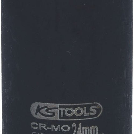 KS TOOLS 1/2' Llave de vaso de impacto de 12 cantos, larga, 24 mm ( 515.0957 )