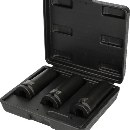 KS TOOLS 1/2" Spezial-Kraft-Stecknuss-Satz für geschraubte Spurplatten, 3-tlg ( 515.0605 ) - Toolbrothers