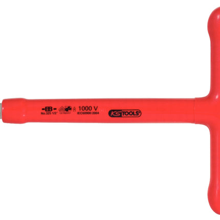 KS TOOLS 1/2" T-Griff-Aufsteckschlüssel mit Schutzisolierung und Schraubenarretierung, 200mm ( 117.1205 )