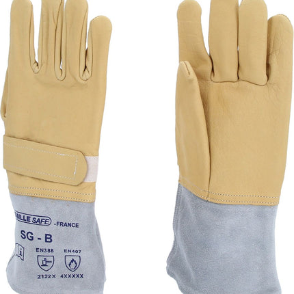 KS TOOLS Guante exterior para guante protector de electricista, tallas 8+9 ( 117.0142 )